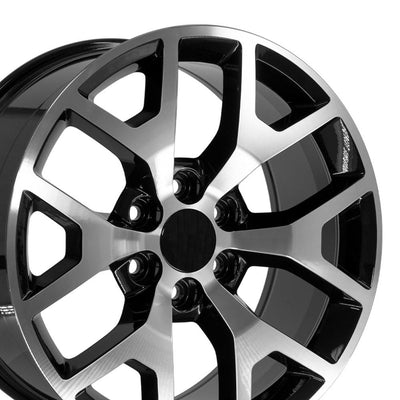OE Wheels CV92 20x9 Gloss Black Machined replica wheel