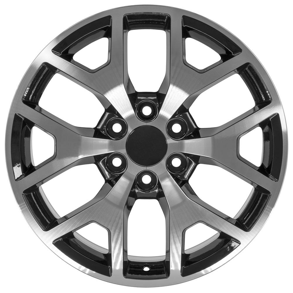 OE Wheels CV92 22x9 Gloss Black Machined replica wheel
