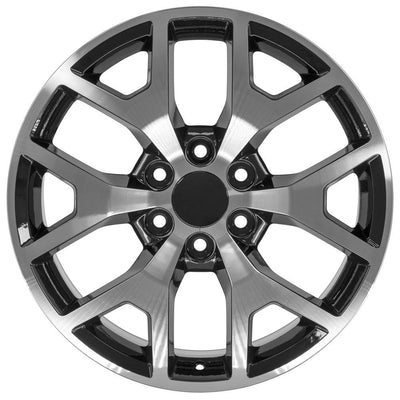 OE Wheels CV92 22x9 Gloss Black Machined replica wheel