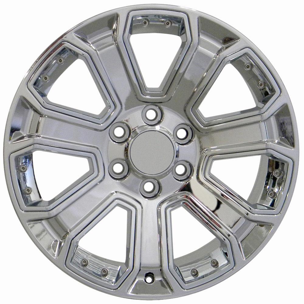 OE Wheels CV93 20x8.5 Chrome with Chrome Insert replica wheel