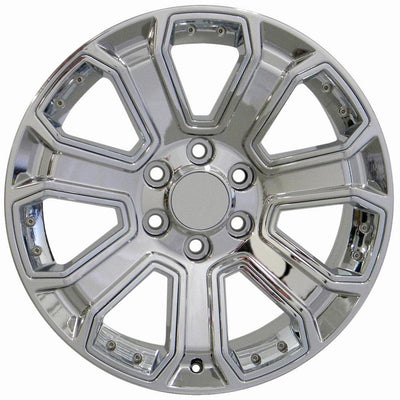 OE Wheels CV93B 22x9 Chrome with Chrome Insert replica wheel