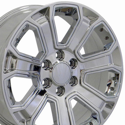 OE Wheels CV93B 22x9 Chrome with Chrome Insert replica wheel