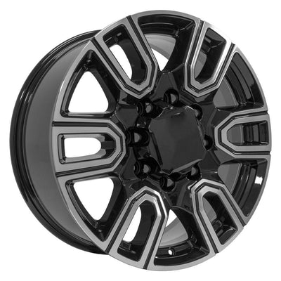 OE Wheels CV96B 20x8.5 Gloss Black Machined replica wheel
