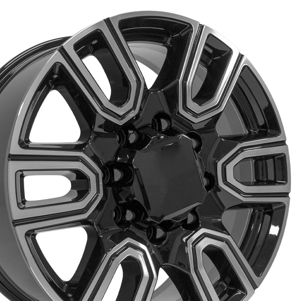 OE Wheels CV96B 20x8.5 Gloss Black Machined replica wheel