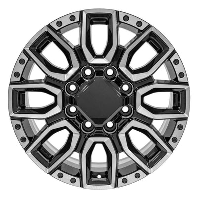 OE Wheels CV97A 20x8.5 Gloss Black with Milled Edge replica wheel