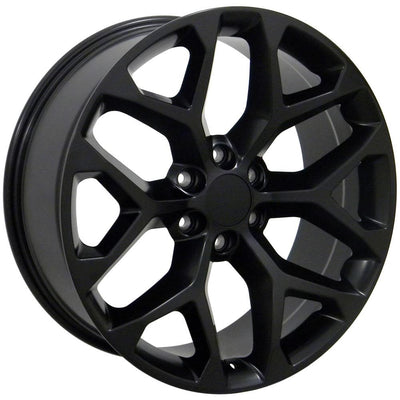 OE Wheels CV98B 22x9 Satin Black replica wheel