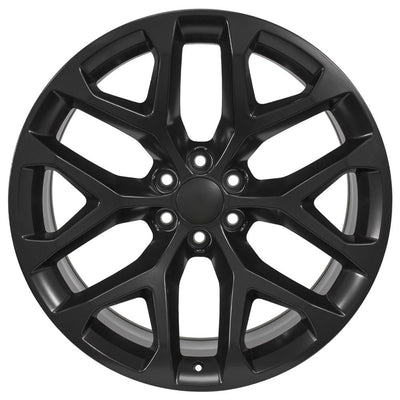 OE Wheels CV98B 24x10 Satin Black replica wheel
