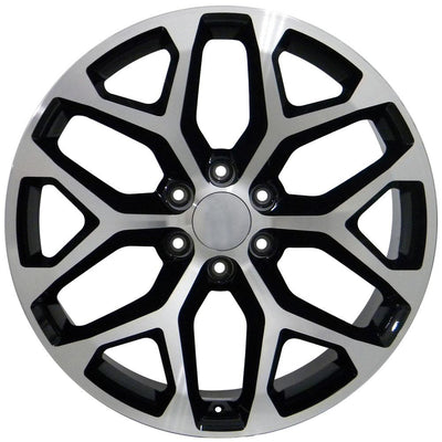 OE Wheels CV98B 20x9 Gloss Black Machined replica wheel