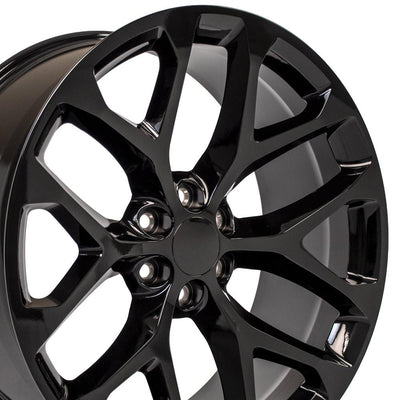 OE Wheels CV98B 24x10 Gloss Black replica wheel