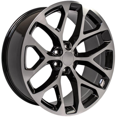 OE Wheels CV98B 24x10 Gloss Black Machined replica wheel