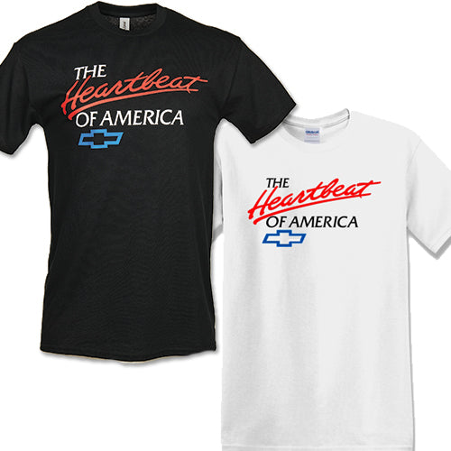 Retro Chevrolet Heartbeat of America T-Shirt & Hat Bundle
