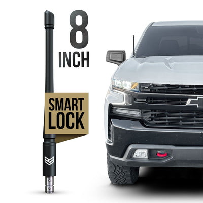 CHEVY & GMC SMARTLOCK™ SHORT FLEXIBLE ANTENNA 8 INCH (NEW!)