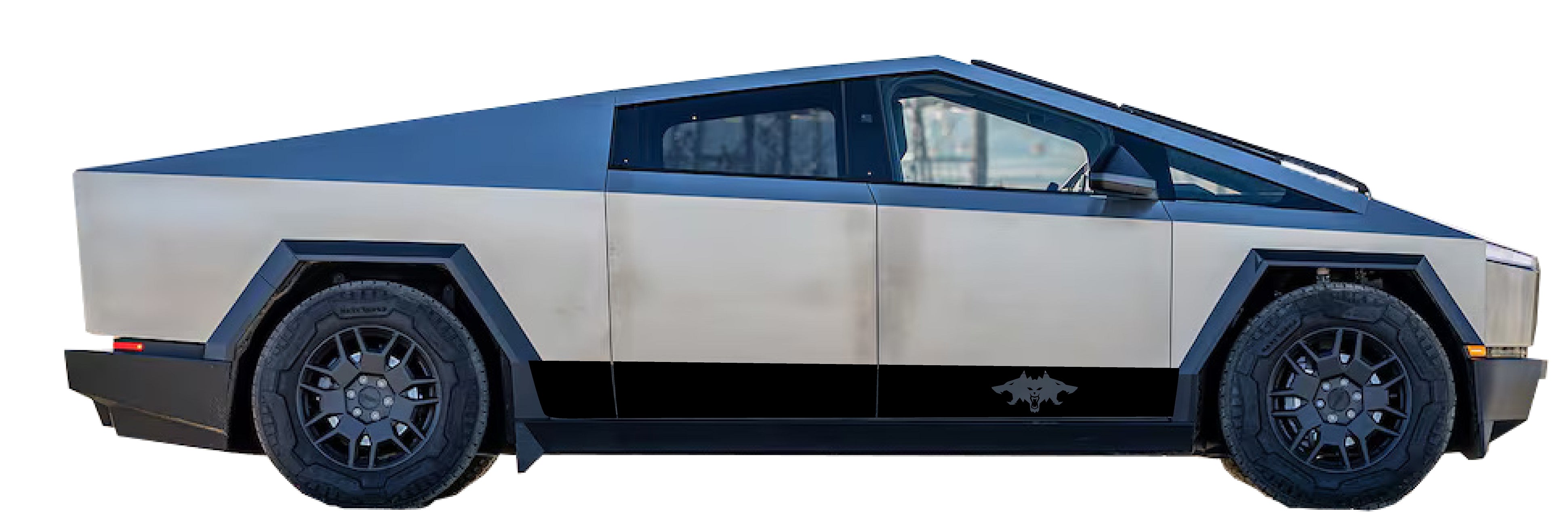 Cyberbeast Rocker Stripe Decals For The 2023-2024 Tesla Cybertruck (x2)