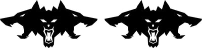 Cyberbeast Logo Door Decals For The 2023-2024 Tesla Cybertruck (x2)