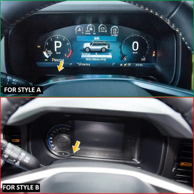 Real Carbon Fiber Gauge Cluster Dash Trim Cover For 2021+ Bronco