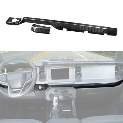 Real Carbon Fiber Lower Dashboard Trim Cover For 2021+ Bronco