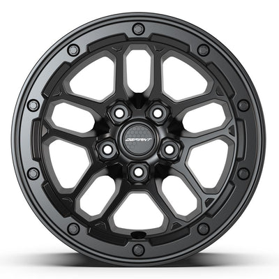 Defiant DF01 17x8 Satin Black wheel, 5x127, 12mm offset