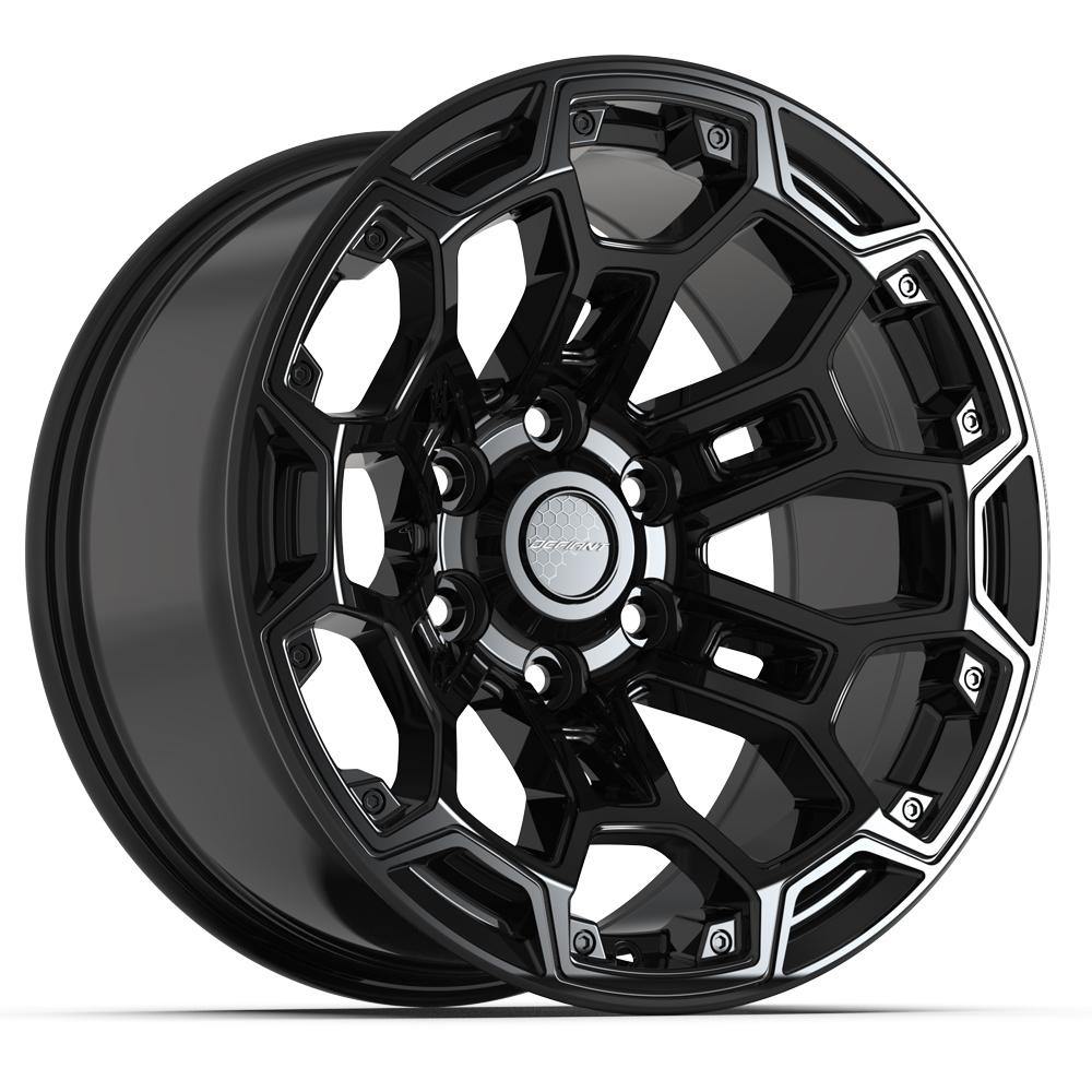 Set of 4 Defiant DF03 18x9 Gloss Black wheel, 6x139.7, -12mm offset