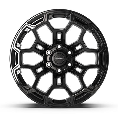 Set of 4 Defiant DF03 20x9 Gloss Black wheel, 6x139.7, -12mm offset