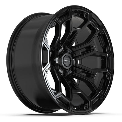 Set of 4 Defiant DF03 20x9 Gloss Black wheel, 6x139.7, -12mm offset