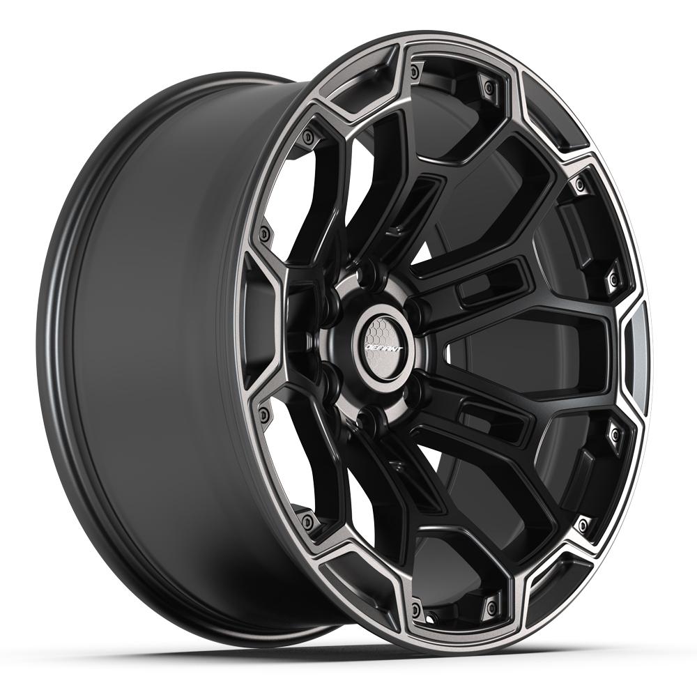 Defiant DF03 20x9 Satin Black with Dark Satin Charcoal 2-Tone wheel, 6x139.7, -12mm offset