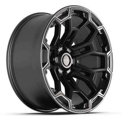 Defiant DF03 20x9 Satin Black with Dark Satin Charcoal 2-Tone wheel, 6x139.7, -12mm offset