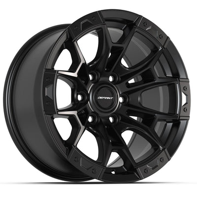 Set of 4 Defiant DF04 17x9 Satin Black wheel, 6x135, +12mm offset