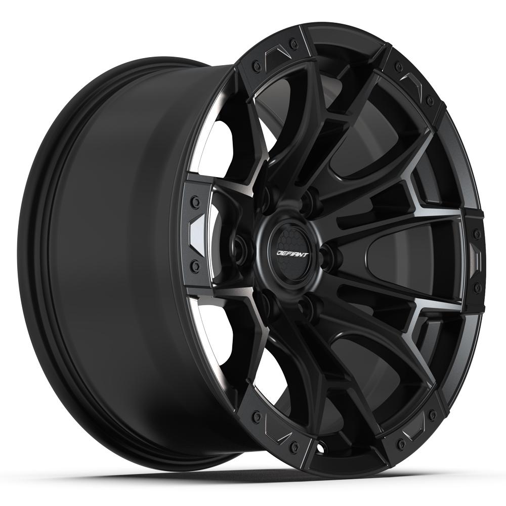 Set of 4 Defiant DF04 17x9 Satin Black wheel, 6x135, +12mm offset