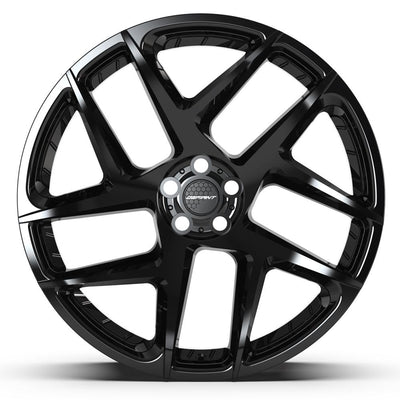 Set of 4 Defiant DF05 22x10 Gloss Black wheel, 5x120, +37mm offset