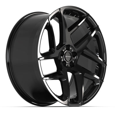 Defiant DF05 22x10 Gloss Black wheel, 5x120, 37mm offset
