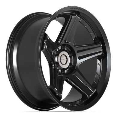 Set of 4 Defiant DF07 22x10 Satin Black wheel, 6x139.7, -12mm offset