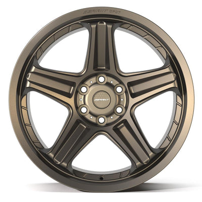 Set of 4 Defiant DF07 22x10 Satin Bronze wheel, 6x139.7, -12mm offset