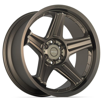 Set of 4 Defiant DF07 22x10 Satin Bronze wheel, 6x139.7, -12mm offset