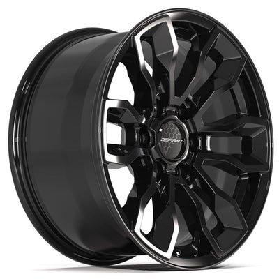 Defiant DF15B 18x9 Gloss Black wheel, 6x139.7, 18mm offset