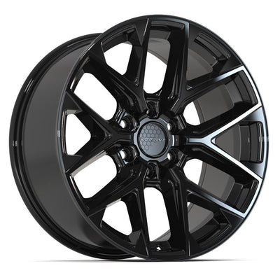 Set of 4 Defiant DF17A 20x9 Gloss Black wheel, 6x139.7, +18mm offset