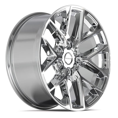 Set of 4 Defiant DF17A 20x9 Chrome wheel, 6x139.7, +18mm offset
