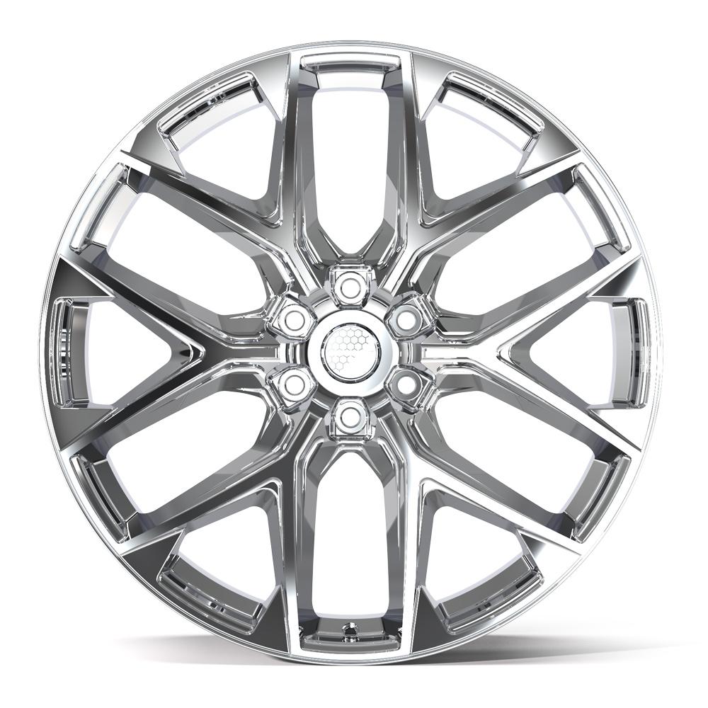Defiant DF17A 24x10 Chrome wheel, 6x139.7, 18mm offset