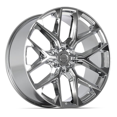 Defiant DF17A 24x10 Chrome wheel, 6x139.7, 18mm offset