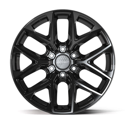 Set of 4 Defiant DF17B 20x9 Gloss Black wheel, 6x139.7, +18mm offset