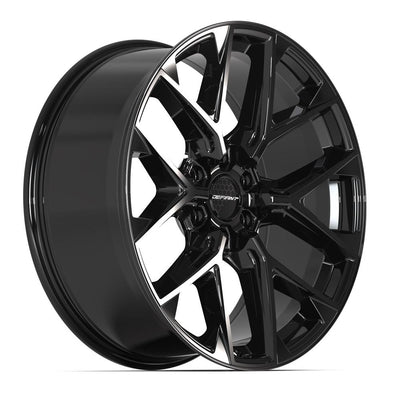 Defiant DF17B 22x9 Gloss Black wheel, 6x139.7, 18mm offset