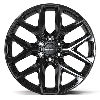 Set of 4 Defiant DF17C 22x9 Gloss Black wheel, 6x135, +18mm offset
