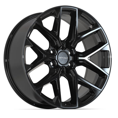 Set of 4 Defiant DF17C 22x9 Gloss Black wheel, 6x135, +18mm offset