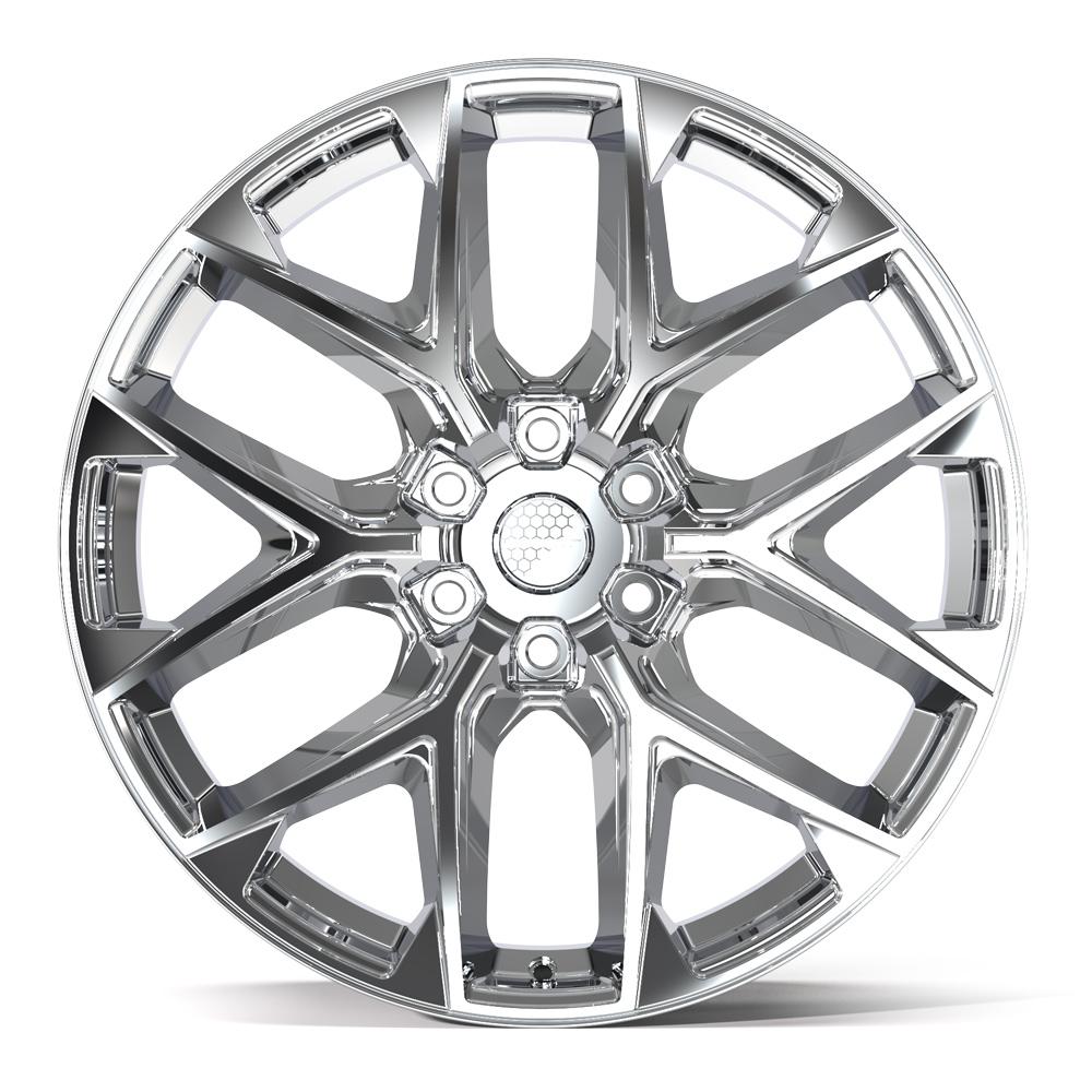 Set of 4 Defiant DF17C 22x9 Chrome wheel, 6x135, +24mm offset