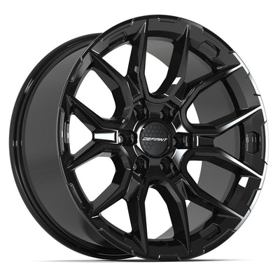 Set of 4 Defiant DF18A 20x9 Gloss Black wheel, 6x139.7, +18mm offset