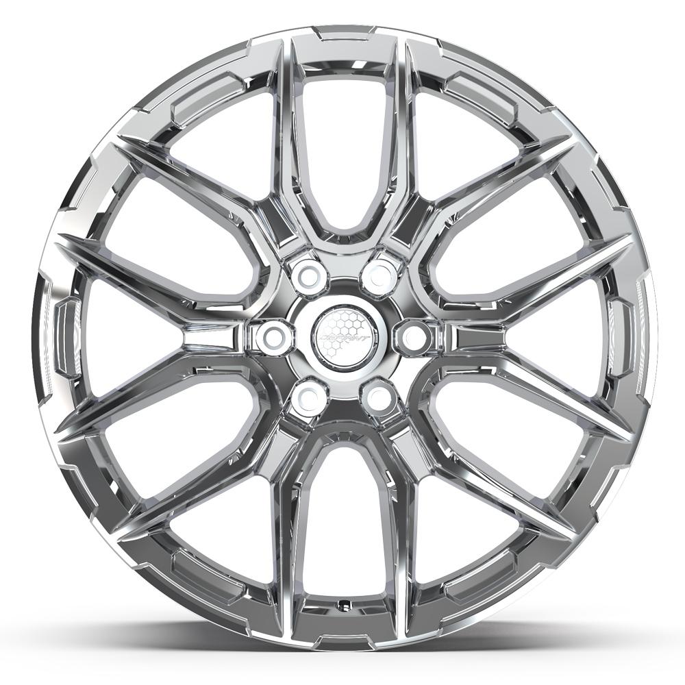 Defiant DF18A 22x9 Chrome wheel, 6x139.7, 18mm offset