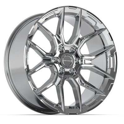 Defiant DF18A 22x9 Chrome wheel, 6x139.7, 18mm offset