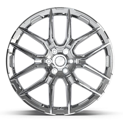 Defiant DF18A 24x10 Chrome wheel, 6x139.7, 24mm offset