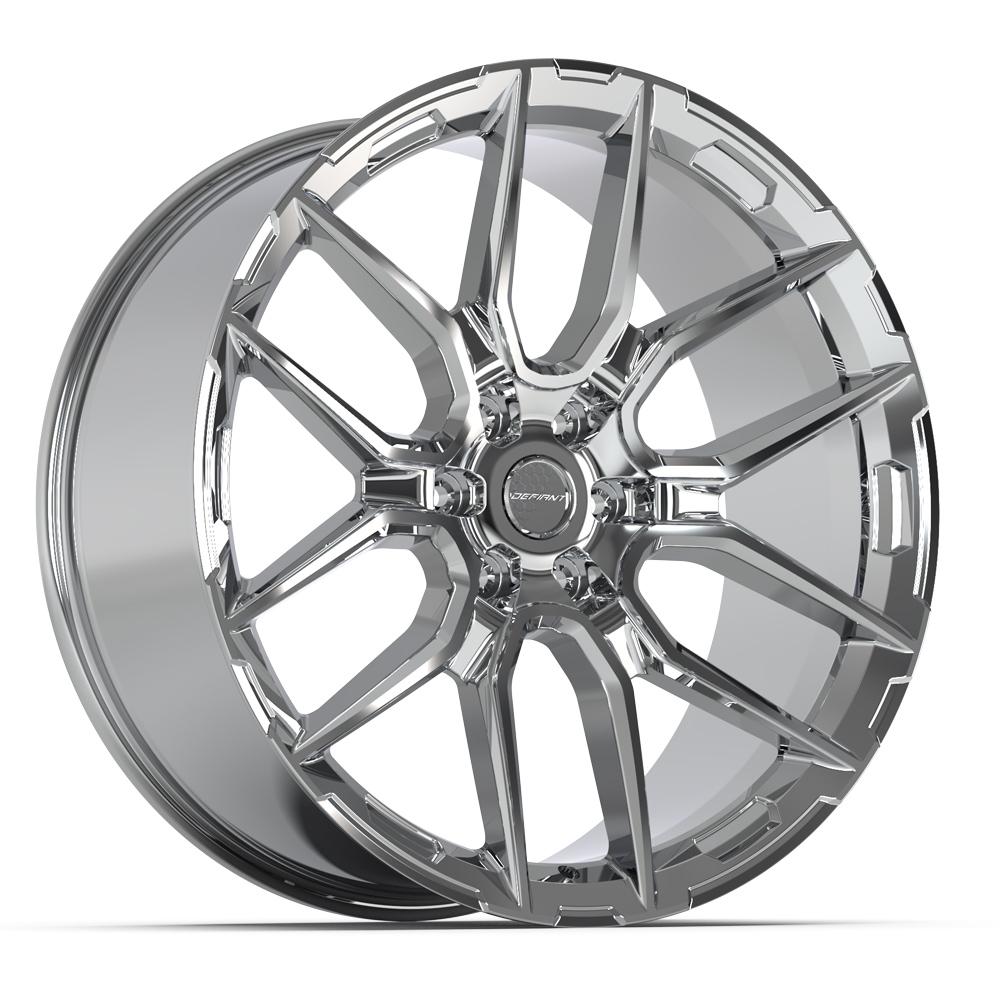 Defiant DF18A 24x10 Chrome wheel, 6x139.7, 24mm offset