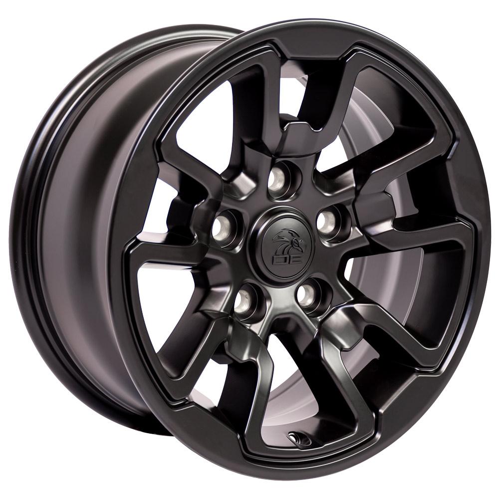 OE Wheels DG55 17x8 Satin Black replica wheel