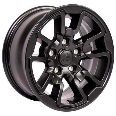 OE Wheels DG55 17x8 Satin Black replica wheel